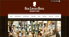 Desktop Screenshot of oldelincolnhouse.com